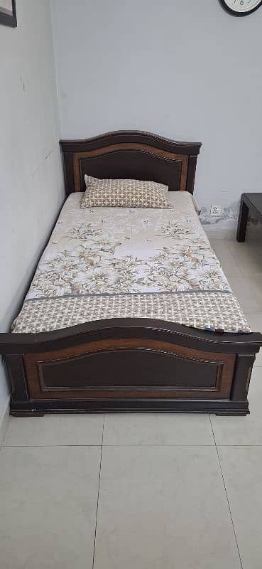 Solid wood Single bed 1