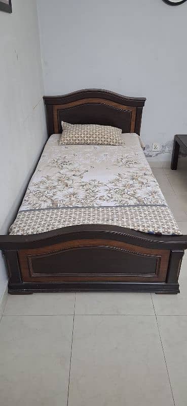 Solid wood Single bed 2