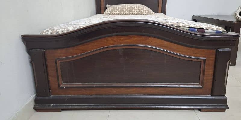 Solid wood Single bed 4