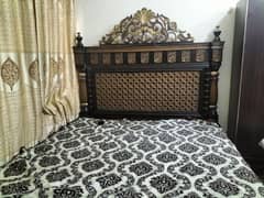 Double bed with dressing table