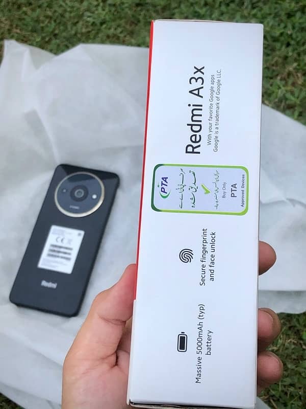 Redmi a3x with box pack 12