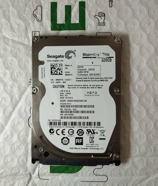 Hard Disk 320GB Seagate 100% Health 0