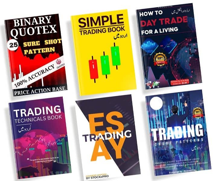 6 Trading Book Set Basic To Advance Level Crypto Forex Binary Quotex 0