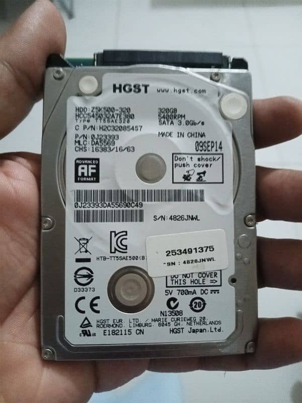 hard drive 320 gb 100% Heath 0