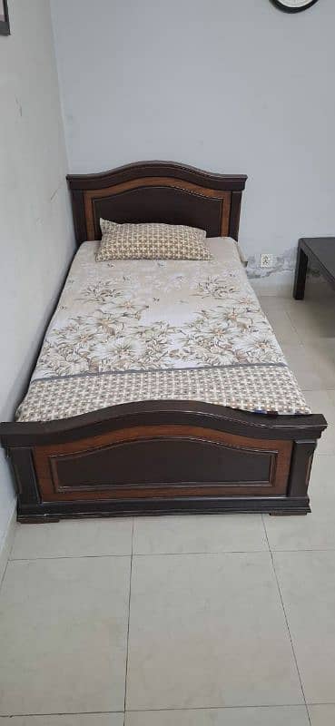 Solid Wood Single Bed 0