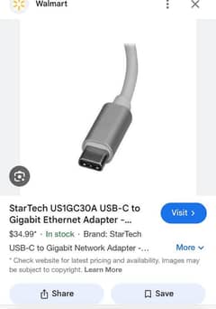 StarTech  usb-C to Gigabit Ethernet Adsapter