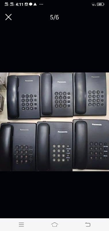 panasonic telephone set new/used 0321-2123558 3