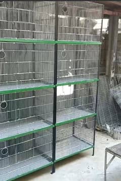 4 portion tower folding cage