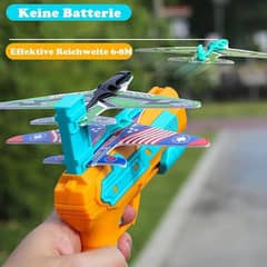 Double Launcher Fighter Card Plane Shooting Gun (Mix/Random colou