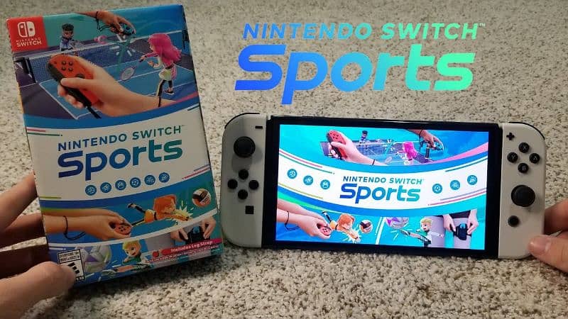 Nintendo Switch Sports (With foot strap and Box) Negotiable 4