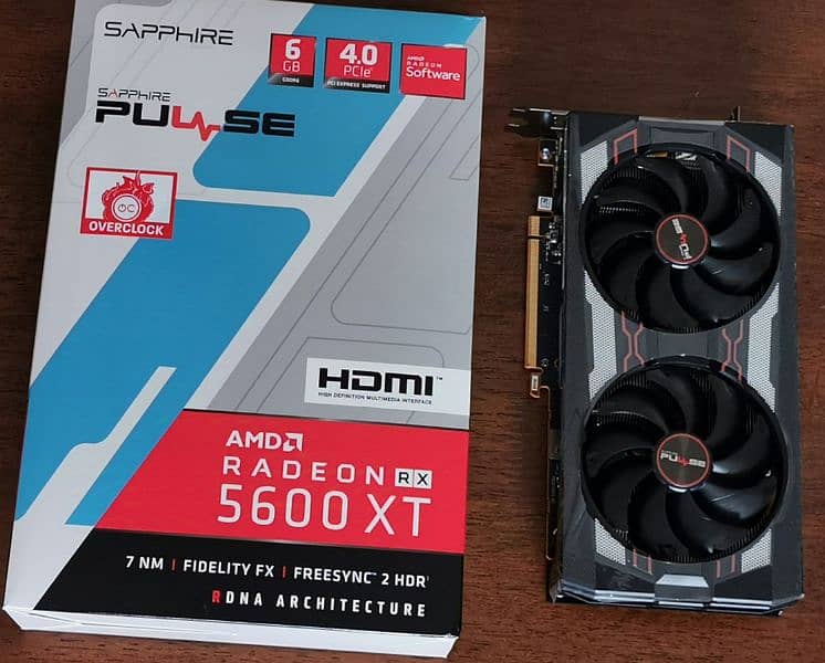 gpu Rx 5600xt Sapphire pulse 6gb 0