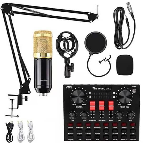 BM800 Condenser Microphone V8s Sound Card 1