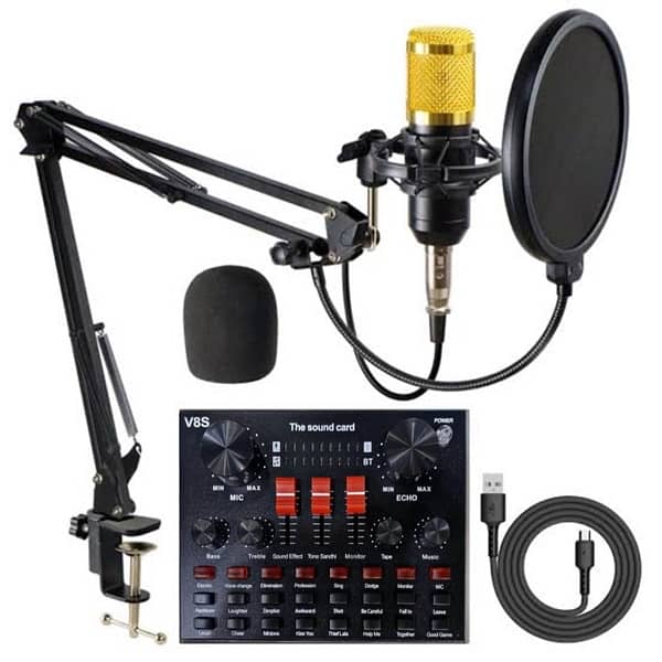 BM800 Condenser Microphone V8s Sound Card 2