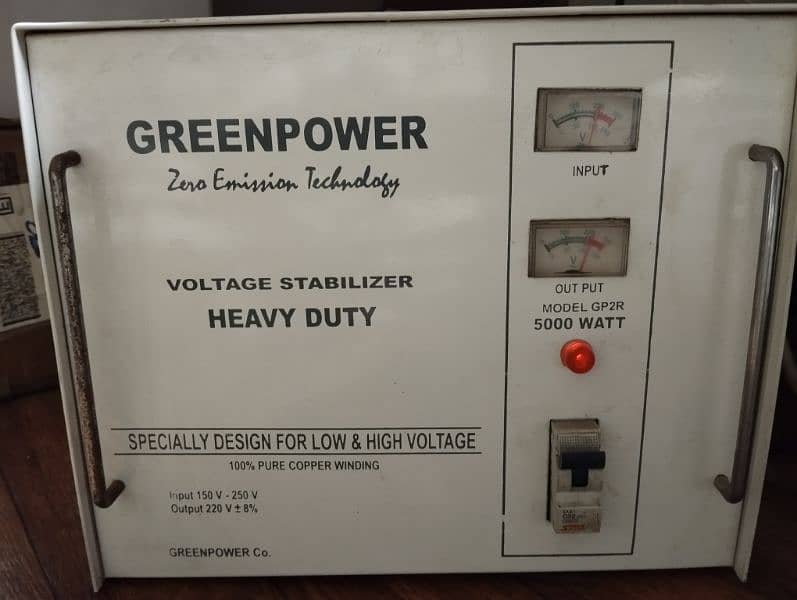 Voltage Stabilizer 5000 Watt. 100% Pure Copper 2