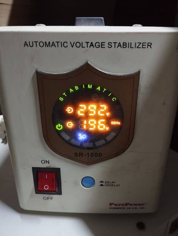 STABIMATIC AUTOMATIC VOLTAGE STABILIZER SR-1000 2