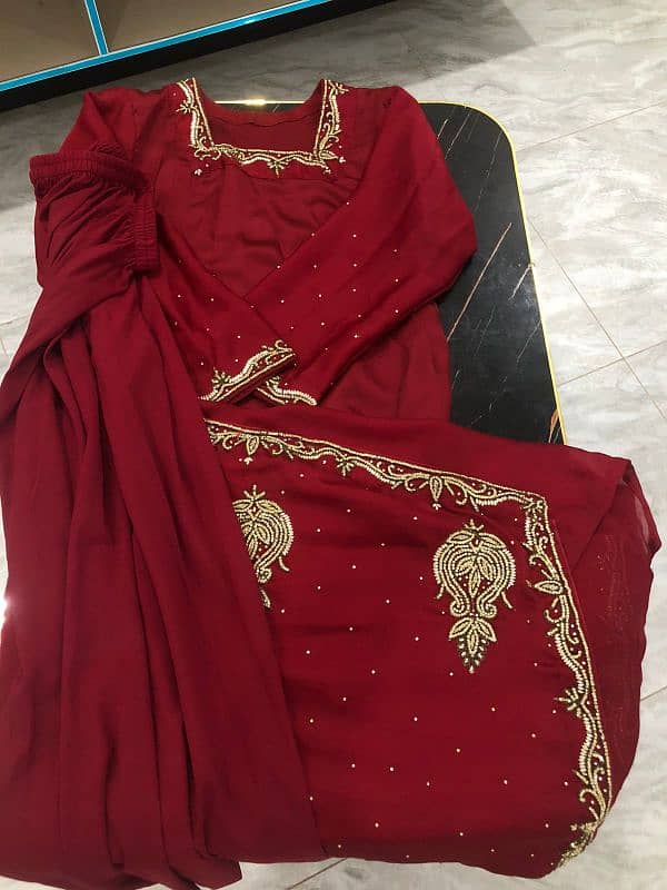 bridal party wear saree 1