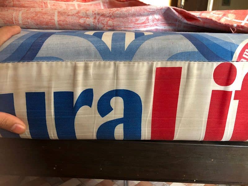 iron king size bed with mattress 5