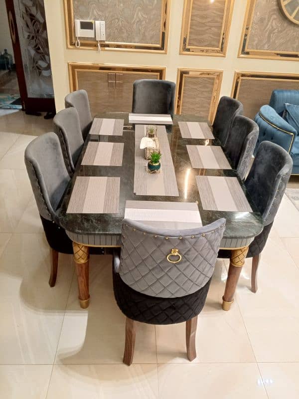 Dining table Luxury Trending Design On Solid Shesham Wood Karvin. 1