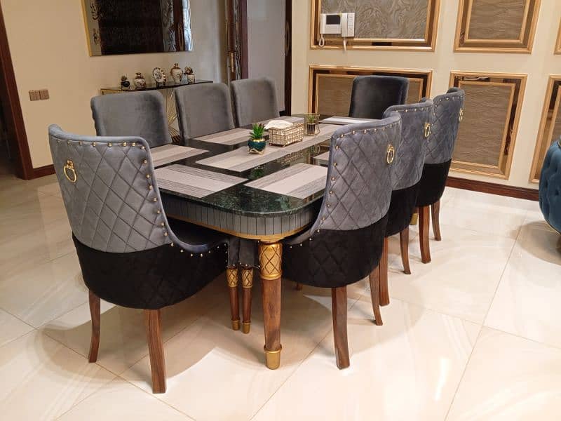 Dining table Luxury Trending Design On Solid Shesham Wood Karvin. 2