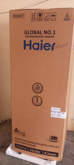 Haier refrigerator Hrf-346 ipra simple inverter  colour red glass door