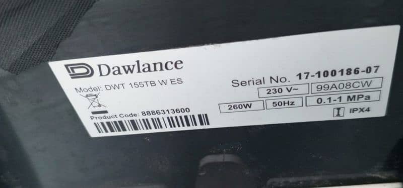 Dawlance automatic washing machine 2