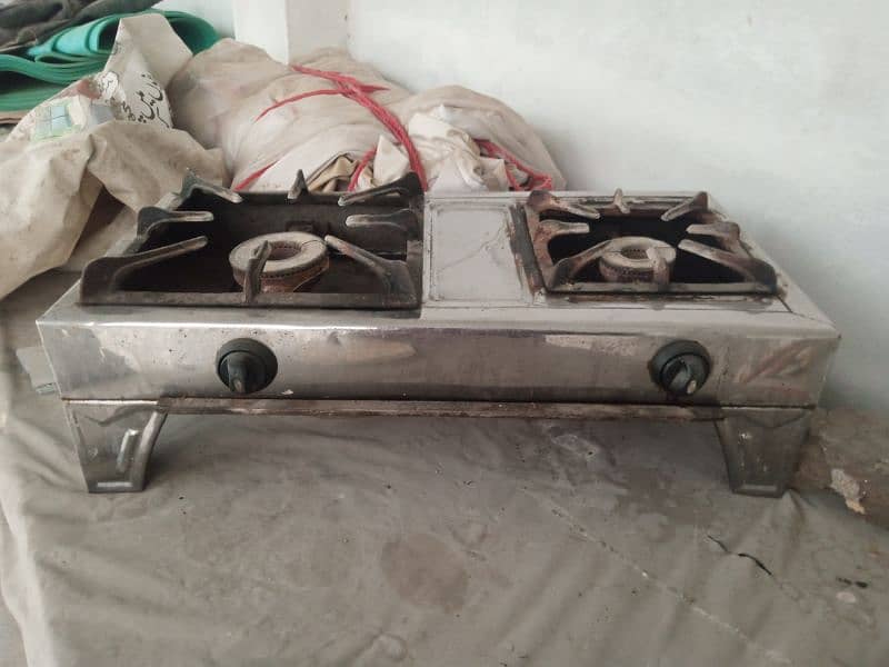 Double Stove / Double Choolha  / Burner / Cooking Stove / Kitchen Rnge 0