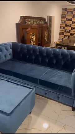 Premium 3 Seater Sofas with cushions and center Table