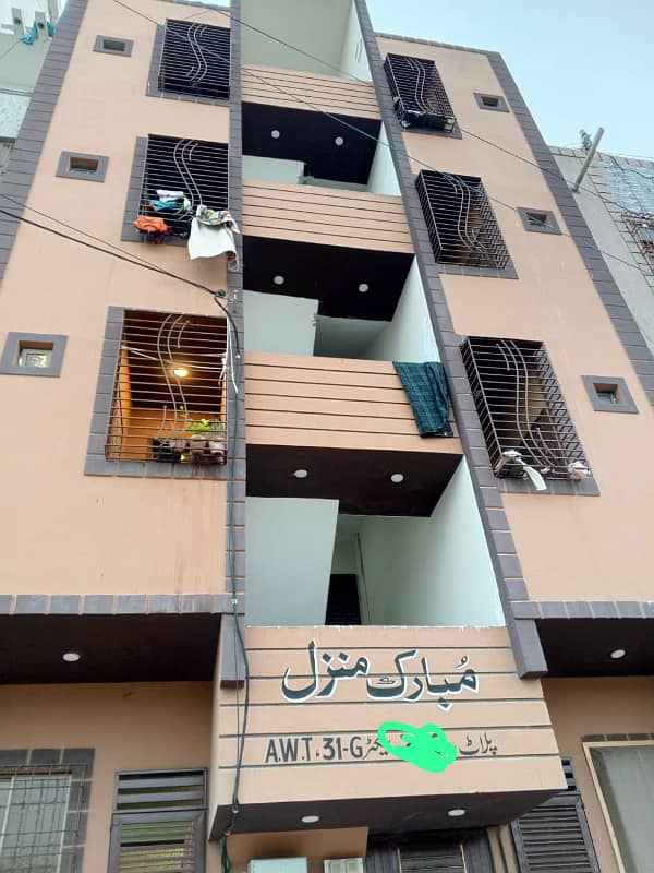 New flat 2nd floor korangi crossing allha Wala town 27