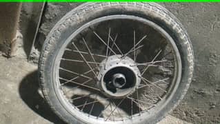 70 motercycle hub tyre and rim