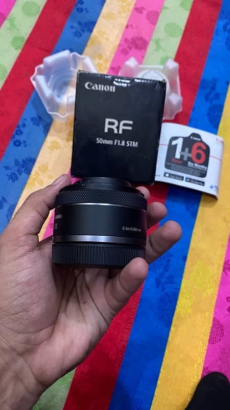 Canon RF 50mm 1.8 STM full frame Lens O3l74OO47O7 3