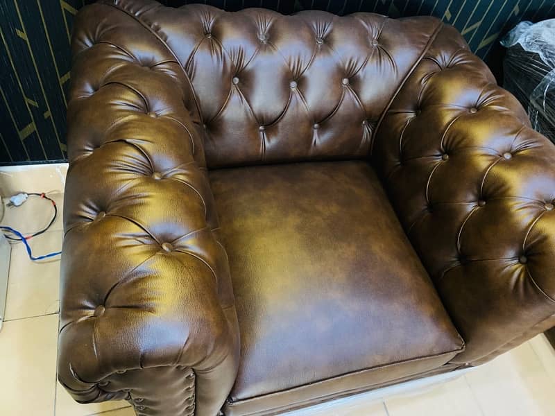 Leather Sofa Set For Office / Home | Furniture | Visit Nawaz Interiors 1