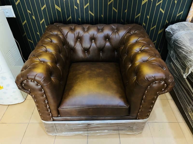 Leather Sofa Set For Office / Home | Furniture | Visit Nawaz Interiors 3