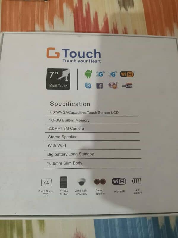 G TOuCH tablet S 72 3