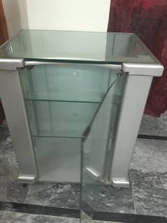 A glass Showcase trolley