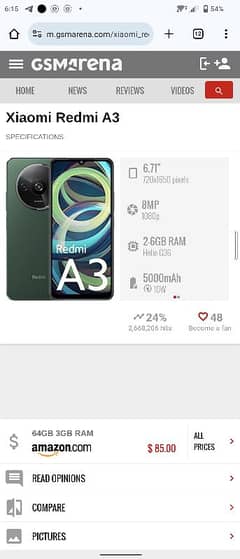 Xiaomi Redmi A3 4/128