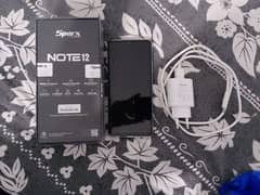 sparx Note 12 ( 11 month warranty full box).     storage 4/128