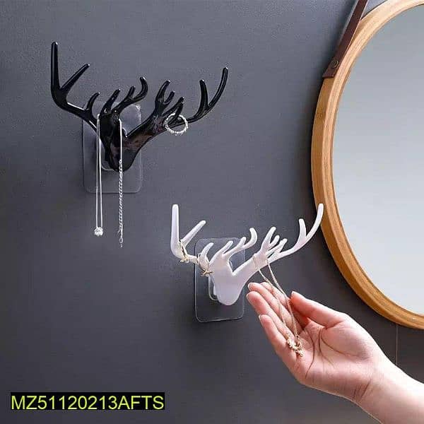 3 Pcs Heer Wall Hanging Hooks 4