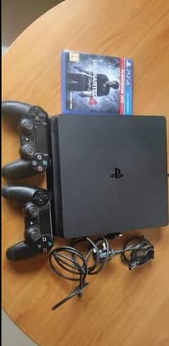 playstation 4 slim 1TB edition online with 2 controller