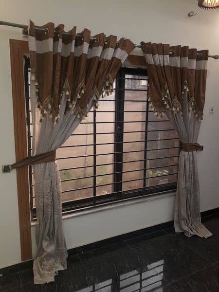 TWO BIG CURTAINS 11ft (W) x 8ft (H) each for sale 1