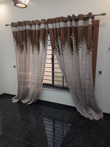 TWO BIG CURTAINS 11ft (W) x 8ft (H) each for sale 4