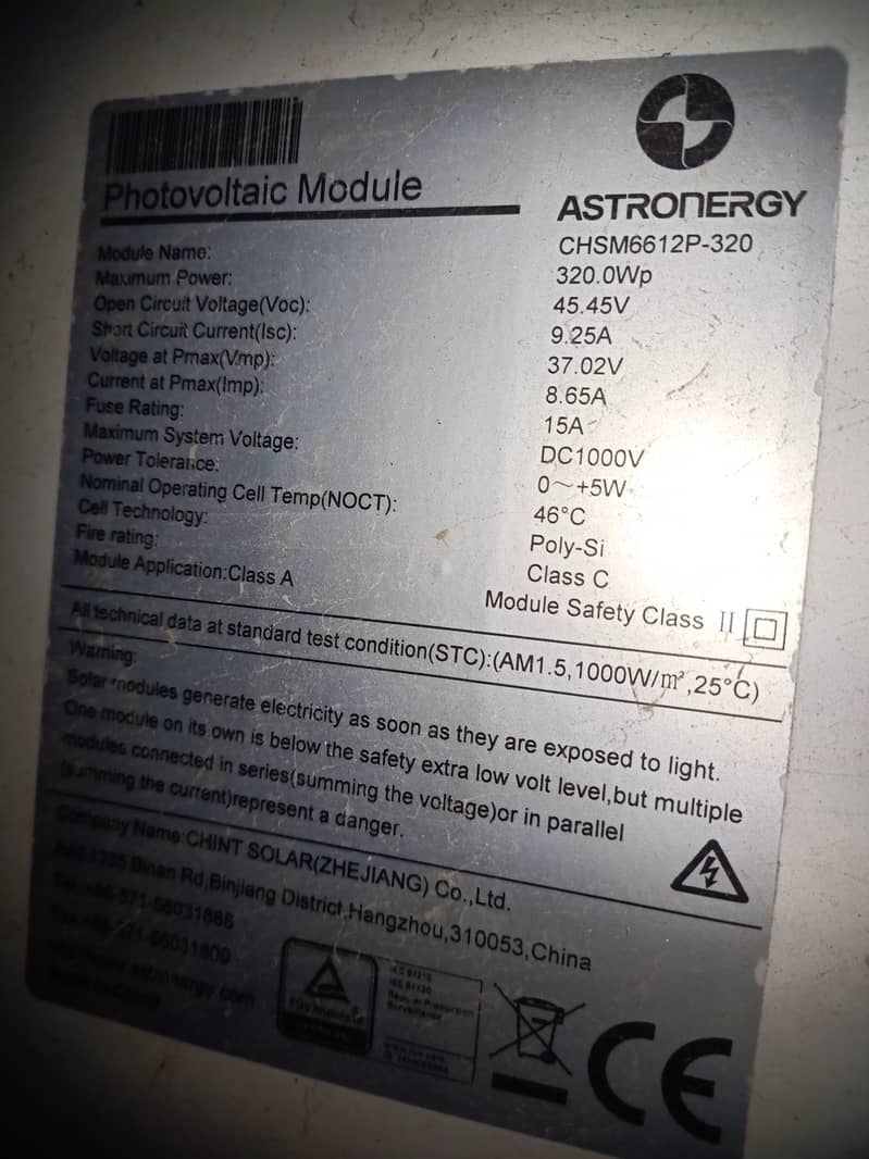 Solar panel for 320 wat 2 plate 1