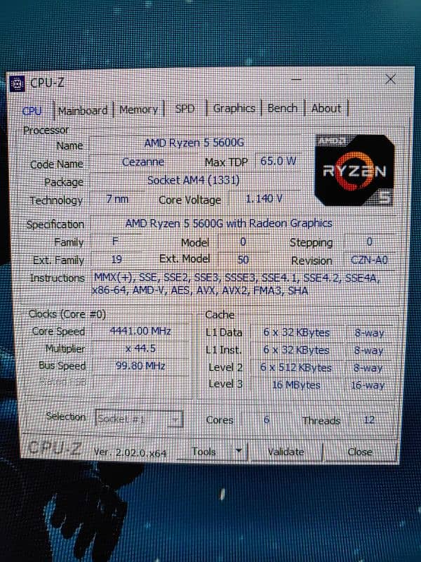 AMD Ryzen 5 5600G cpu processor 1