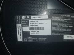 broken Lg Led  43 inch LG 4K LED TV 43uf640T