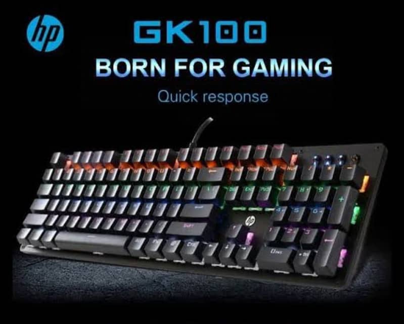 Hp Gk 100 RGB keyboard 0