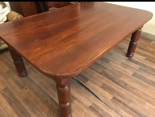 Wooden dining table 6*4 4