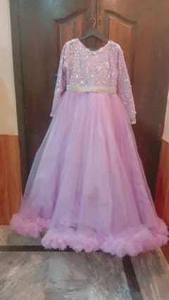 Barbie Frock  lavander Colour