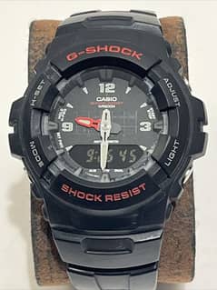 Casio G-Shock 2327 G-100 Watch Men WR 200M Black Analog Digital