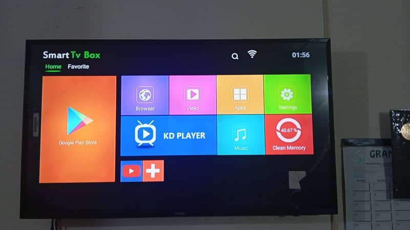 Haier Led 40 inches with android box 5