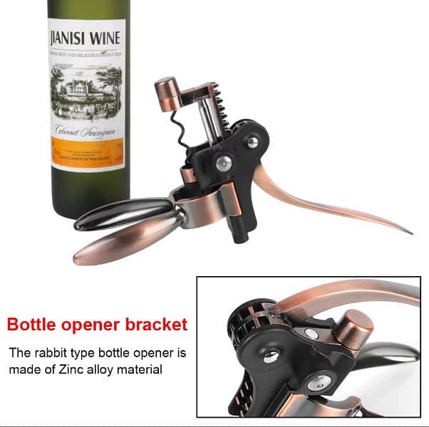 Corkscrew Wine Opener Kit France made 9