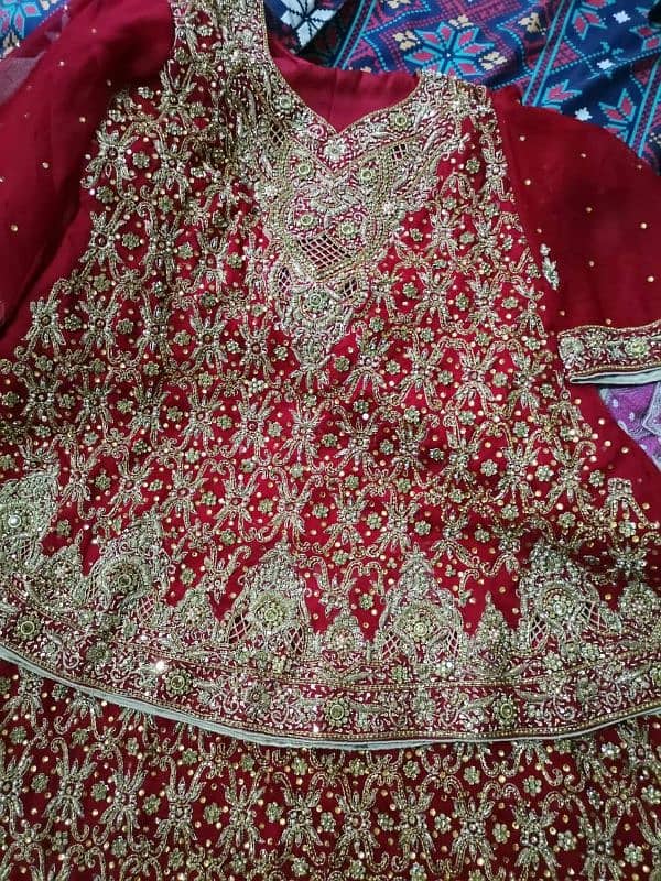 bridal lehnga condition 10/10 2